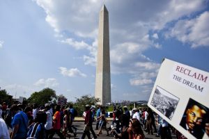Sharpton Leads March Commemorating Anniversary Of MLK I Have A Dream Speech