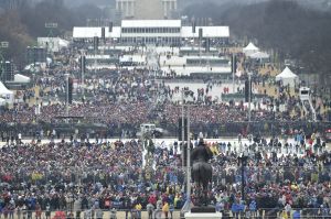 WASHINGTON, DC - JANUARY 20: A view of the crowd at the U.S. Ca