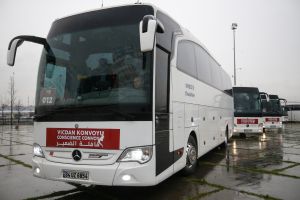 The International Conscience Convoy sets off from Istanbul