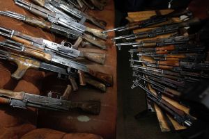 AK-47 weapons seized from two Britons al