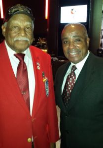 Randy Dennis with Tuskegee Airman Dr. Quintan