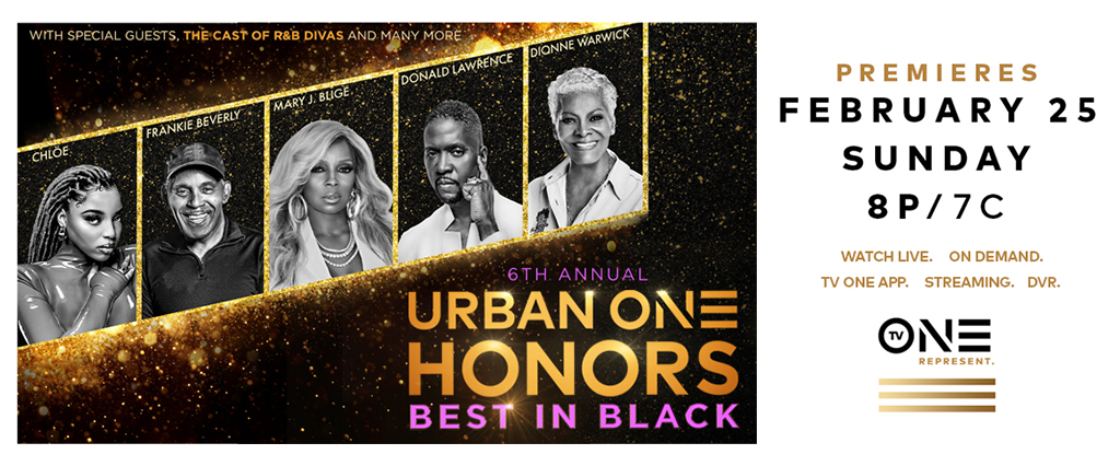 Urban Honors TV One 20 Black channel award show honoree